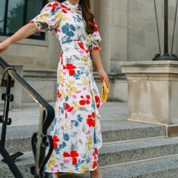 NWT! Rixo Floral Dress Sz 4 - Picture 2 of 9